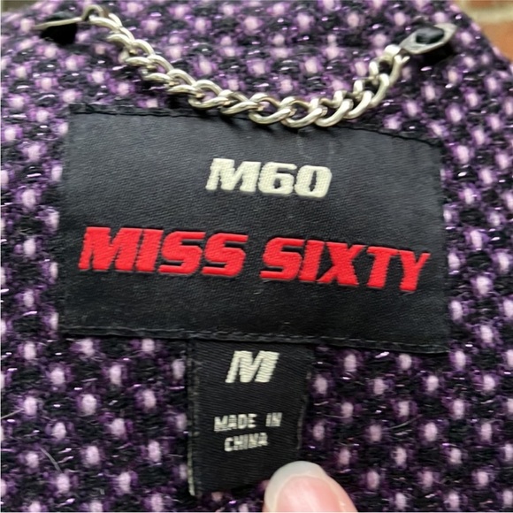 Miss Sixty Purple tweed Coat - Picture 5 of 5